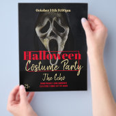 Halloween Scream Horror Costume Party Event Flyer (Hand)