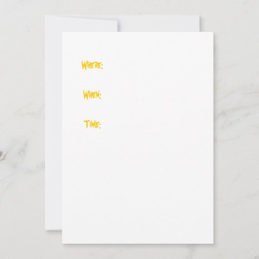 Halloween Scream Kaart (Achterkant)