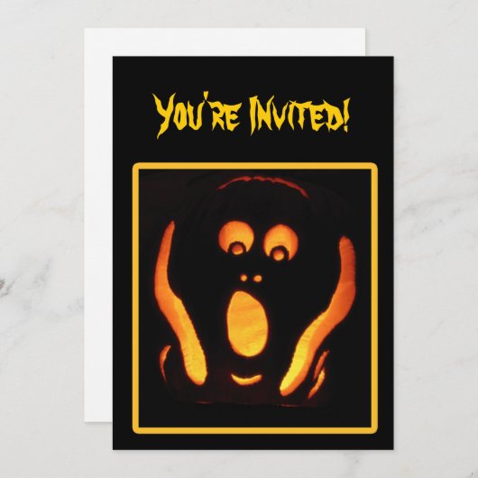 Halloween Scream Kaart (Voorkant / Achterkant)