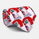HALLOWEEN SCREAMING CLOWN stropdas (Opgerold)
