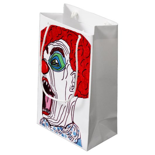 HALLOWEEN SCREAMING CLOWN treat tas Klein Cadeauzakje (Achterkant Gekanteld)