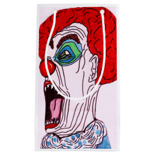 HALLOWEEN SCREAMING CLOWN treat tas Klein Cadeauzakje