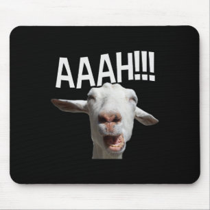 Halloween Screaming Goat Aaah!! Fun Crazy Goat Pr Muismat