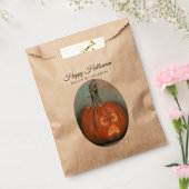 Halloween Screaming Jack O Lantern Pumpkin Pastel Bedankzakje (Gezegeld)