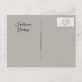 Halloween Screaming Jack O Lantern Pumpkin Pastel Briefkaart (Achterkant)