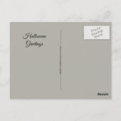 Halloween Screaming Jack O Lantern Pumpkin Pastel Briefkaart (Achterkant)