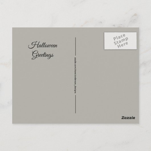 Halloween Screaming Jack O Lantern Pumpkin Pastel Briefkaart (Achterkant)