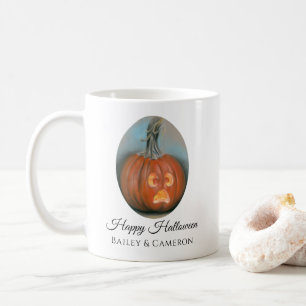 Halloween Screaming Jack O Lantern Pumpkin Pastel Koffiemok