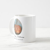 Halloween Screaming Jack O Lantern Pumpkin Pastel Koffiemok (Voorkant links)