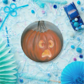 Halloween Screaming Jack O Lantern Pumpkin Pastel Papieren Bordje (Feest)