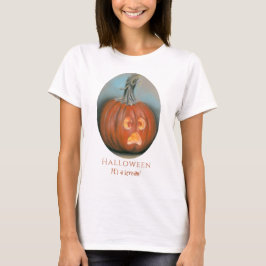 Halloween Screaming Jack O Lantern Pumpkin Pastel T-shirt