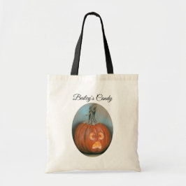 Halloween Screaming Jack O Lantern Pumpkin Pastel Tote Bag