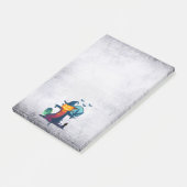 Halloween screcrow met vleermuizen en kippen post-it® notes (Schuin)