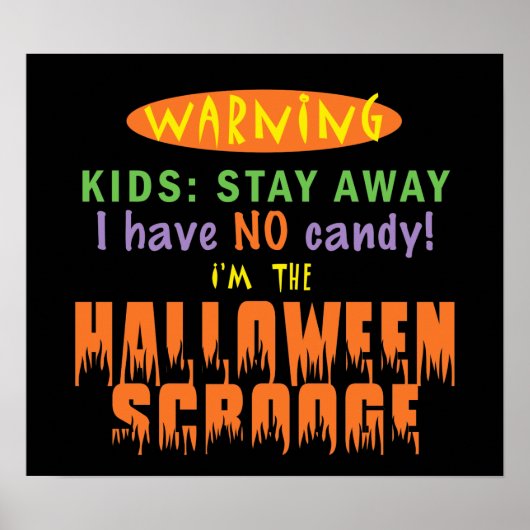 HALLOWEEN SCROOGE POSTER (Voorkant)