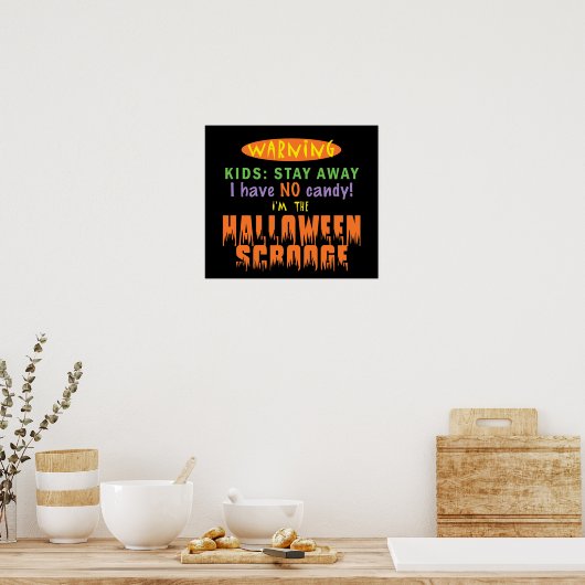 HALLOWEEN SCROOGE POSTER (Keuken)