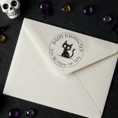 Halloween Scruffy Cat beroemd gemaakt door The Cra Zelfinktende Stempel