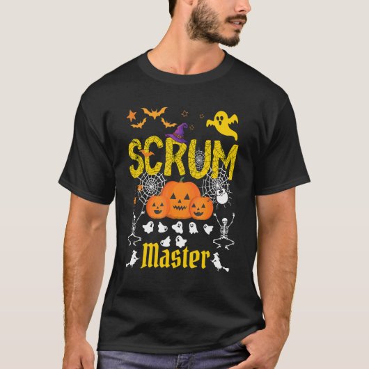 Halloween Scrum Master-certificering T-shirt (Voorkant)