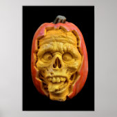Halloween Sculpted Jack-O’-Lantern Scary Face Poster (Voorkant)