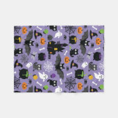 Halloween Seamless Pattern Fleece Deken (Voorkant (Horizontaal))