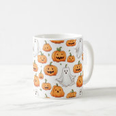Halloween Seamless Pattern Koffiemok (Voorkant rechts)