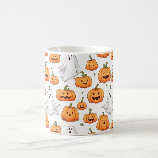 Halloween Seamless Pattern Koffiemok (Center)