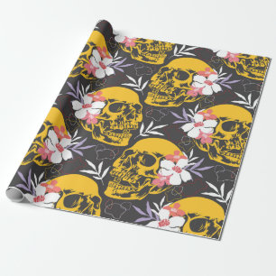 Halloween seamless pattern with colorful and scary cadeaupapier