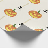 Halloween seamless pattern with pumpkins and candl cadeaupapier (Hoek)