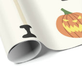Halloween seamless pattern with pumpkins and candl cadeaupapier (Rol Hoek)