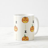 Halloween seamless pattern with pumpkins and candl koffiemok (Voorkant rechts)