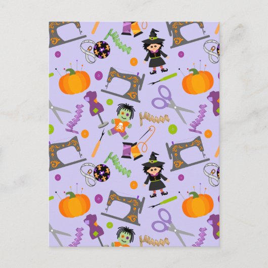 Halloween Seamstress Seamress Notions Briefkaart (Voorkant)