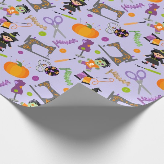 Halloween Seamstress Seamress Notions Cadeaupapier (Hoek)