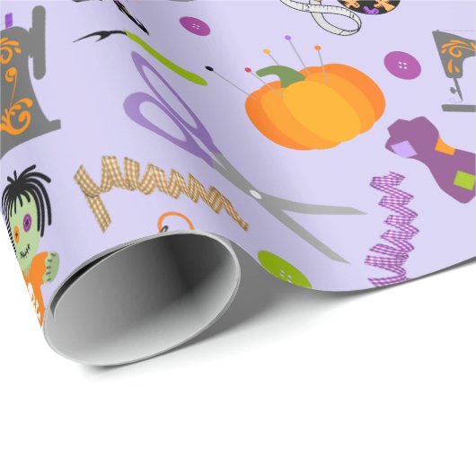 Halloween Seamstress Seamress Notions Cadeaupapier (Rol Hoek)