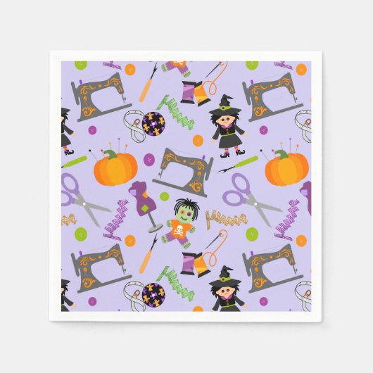 Halloween Seamstress Seamress Notions Servet (Voorkant)