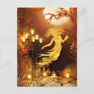 Halloween seance briefkaart