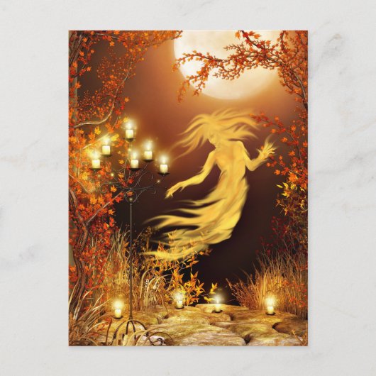Halloween seance briefkaart (Voorkant)