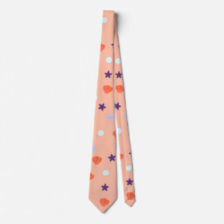 Halloween Seashells Zee Stars Parels in Salmon Stropdas