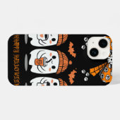 Halloween Season – fantômes cosy café iPhone Hoesje (Achterkant horizontaal)