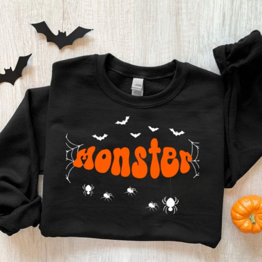 Halloween season sweatshirt, spooky retro season trui