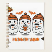 Halloween-seizoen – charmante spookhuisjes koffie planner (Voorkant)