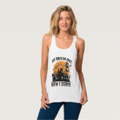 Halloween serveerster shirt bezem gebroken humor_1 (Volledige Voorkant)