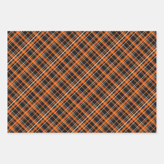 Halloween Set 2: Bat & Two Plaid Patterns Inpakpapier Vel (Voorkant 3)