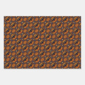 Halloween Set 2: Bat & Two Plaid Patterns Inpakpapier Vel (Voorkant)