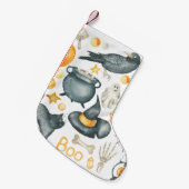 Halloween set: bat, black cat, spin, zwarte kraai kleine kerstsok (Voorkant (Hangend))