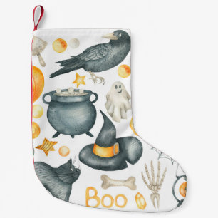 Halloween set: bat, black cat, spin, zwarte kraai kleine kerstsok