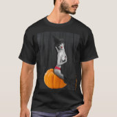 Halloween Sexy Pinup Witch Babe Mannen Zwart T-shi T-shirt (Voorkant)