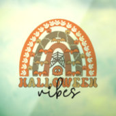 Halloween Sfeer Boho Regenboog Herfst Halloween Raamsticker (Vel 3)