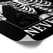 Halloween Shaka Hand Sign Never Better Skeleton Fu Poster (Hoek)