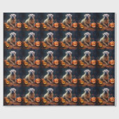 Halloween Shar Pei met pompoenen eng Cadeaupapier (Vlak)