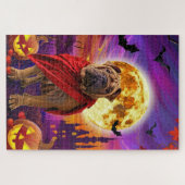 Halloween Shar Pei Vampire Pumpkins eng Legpuzzel (Horizontaal)