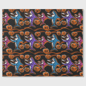 HALLOWEEN SHARK CADEAUPAPIER (Vlak)